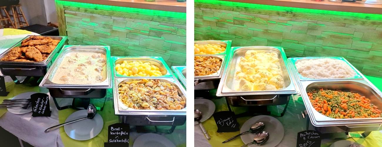 Warmes Buffet vom Catering Stötteritz